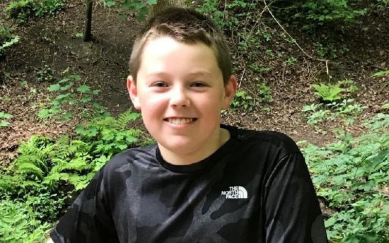 Manchester schoolboy bouncing on his pogo stick for charity