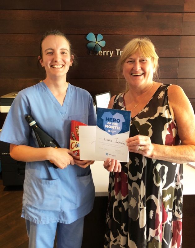 Stockport care home present new recruit with inaugural award