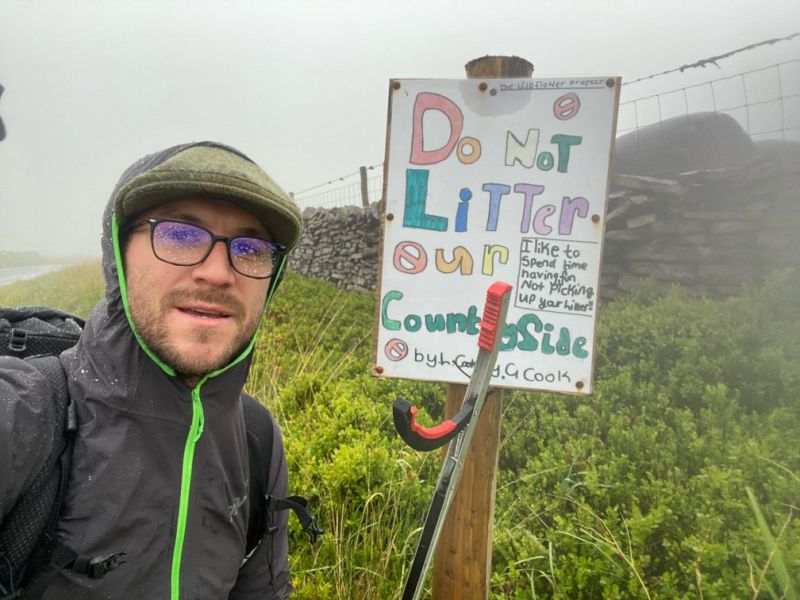 Fundraising Marple Bridge man completes 24 hour litter pick
