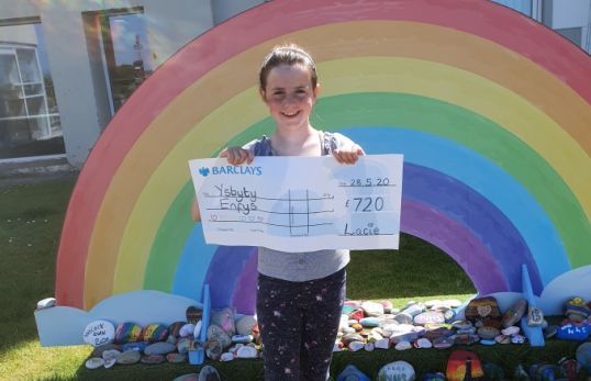 Llandudno schoolgirl raises money for Ysbyty Enfys