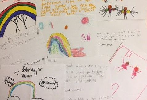 Stockport children send messages of encouragement to elderly residents