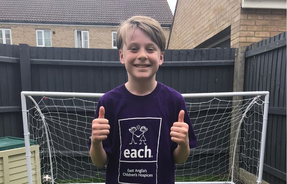 Schoolboy runs marathon in seven days for charity