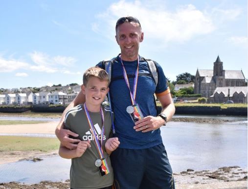 Father and son duo raise money for Asthma UK with 100-mile run