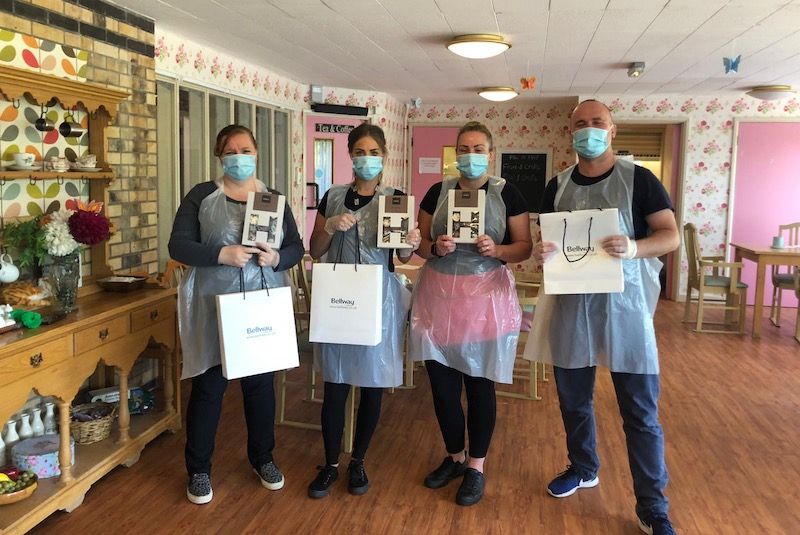 Care home staff in Newport receive 'sweet' donation from local housebuilder