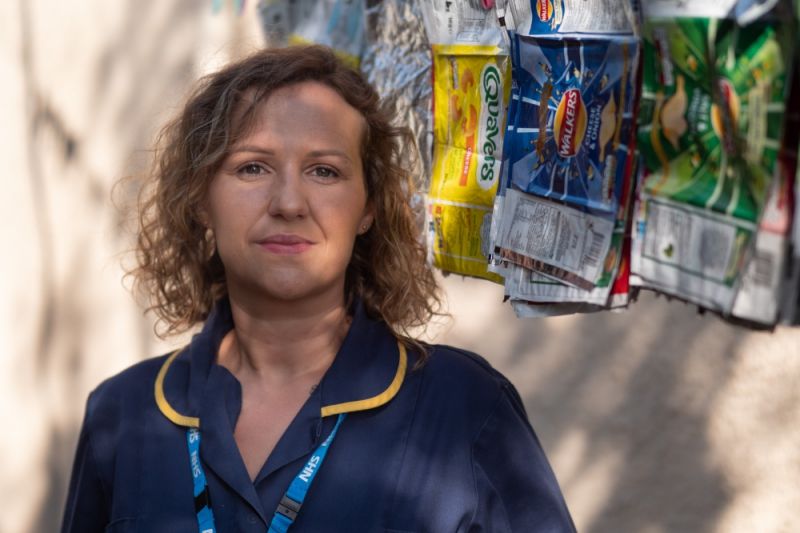Blackpool nurse turns crisp packets into sleeping bags to help vulnerable