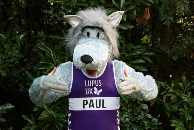 Hutton fundraiser wears wolf costume to run virtual marathon