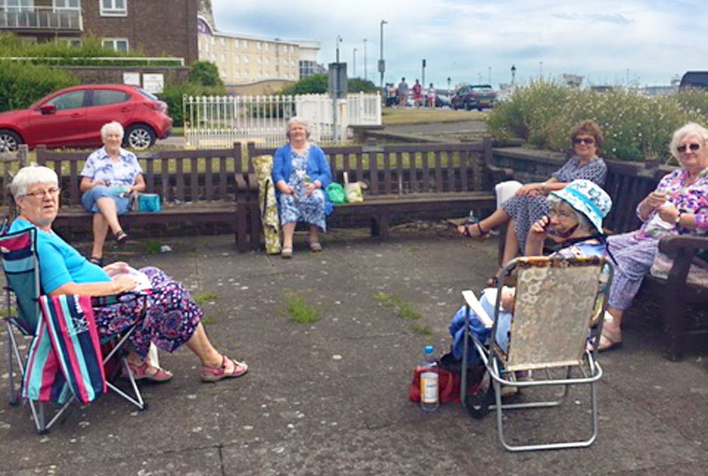 Inner Wheel members enjoy meeting face to face at picnic on Dover seafront