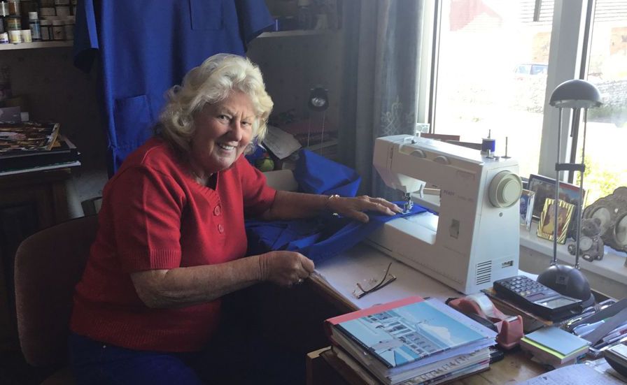 Inner Wheel members help Margate Scrubbers produce garments for NHS