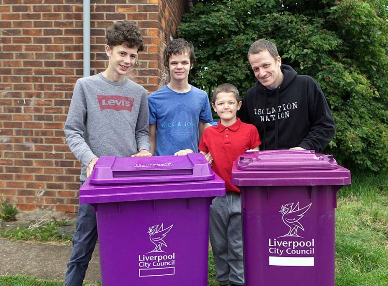 Purple bin joy for Alder Hey patient who can't get enough of Liverpool InYourArea Community