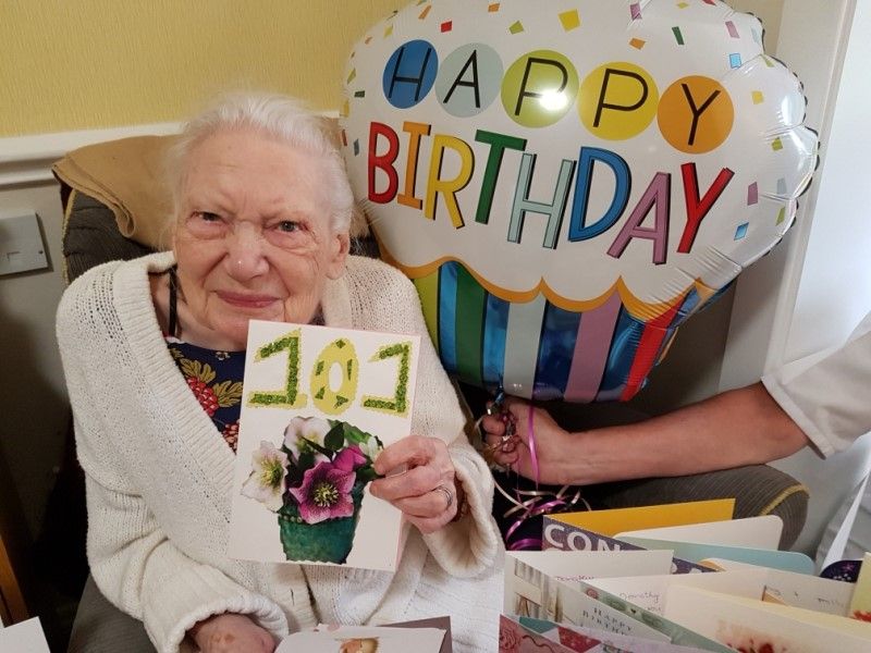 Nantwich Carehome Resident Celebrates 101st birthday