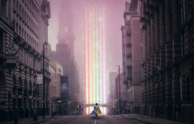 Manchester Tom creates 'hopeful' artwork for LGBTQ+ community