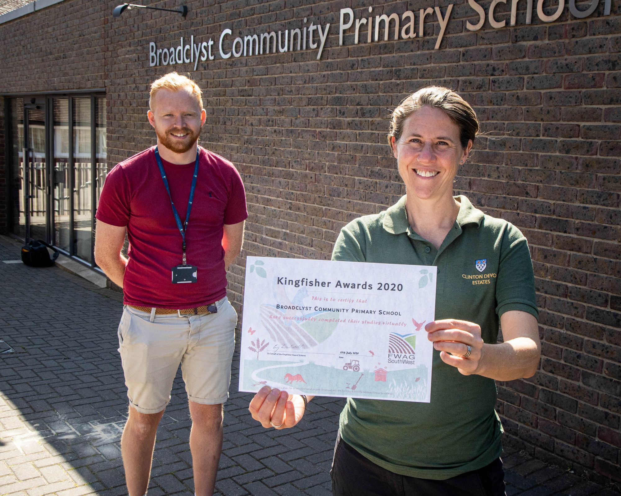 Life on the farm brought to pupil's homes in Broadclyst