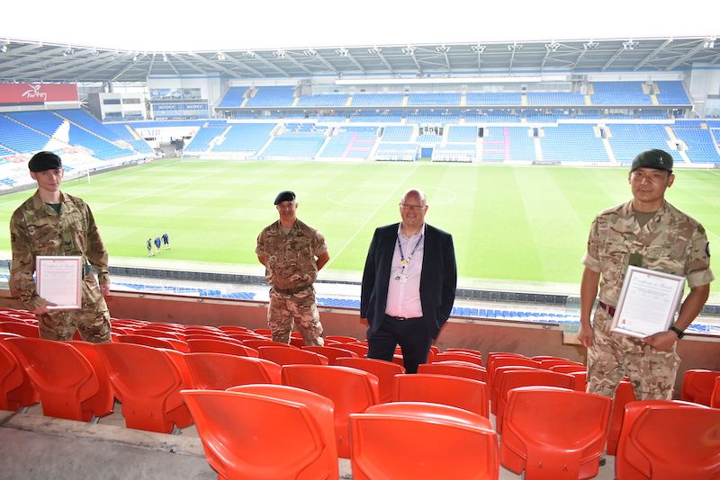 Military at Cardiff Mobile Testing Unit commended for COVID-19 Response
