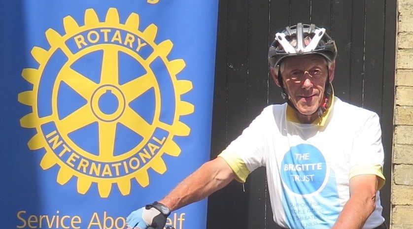 Dorking Rotarian completes 50 mile cycle for charity