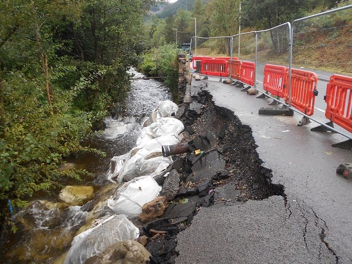 Progress update on repair scheme at Blaen-y-Cwm Road
