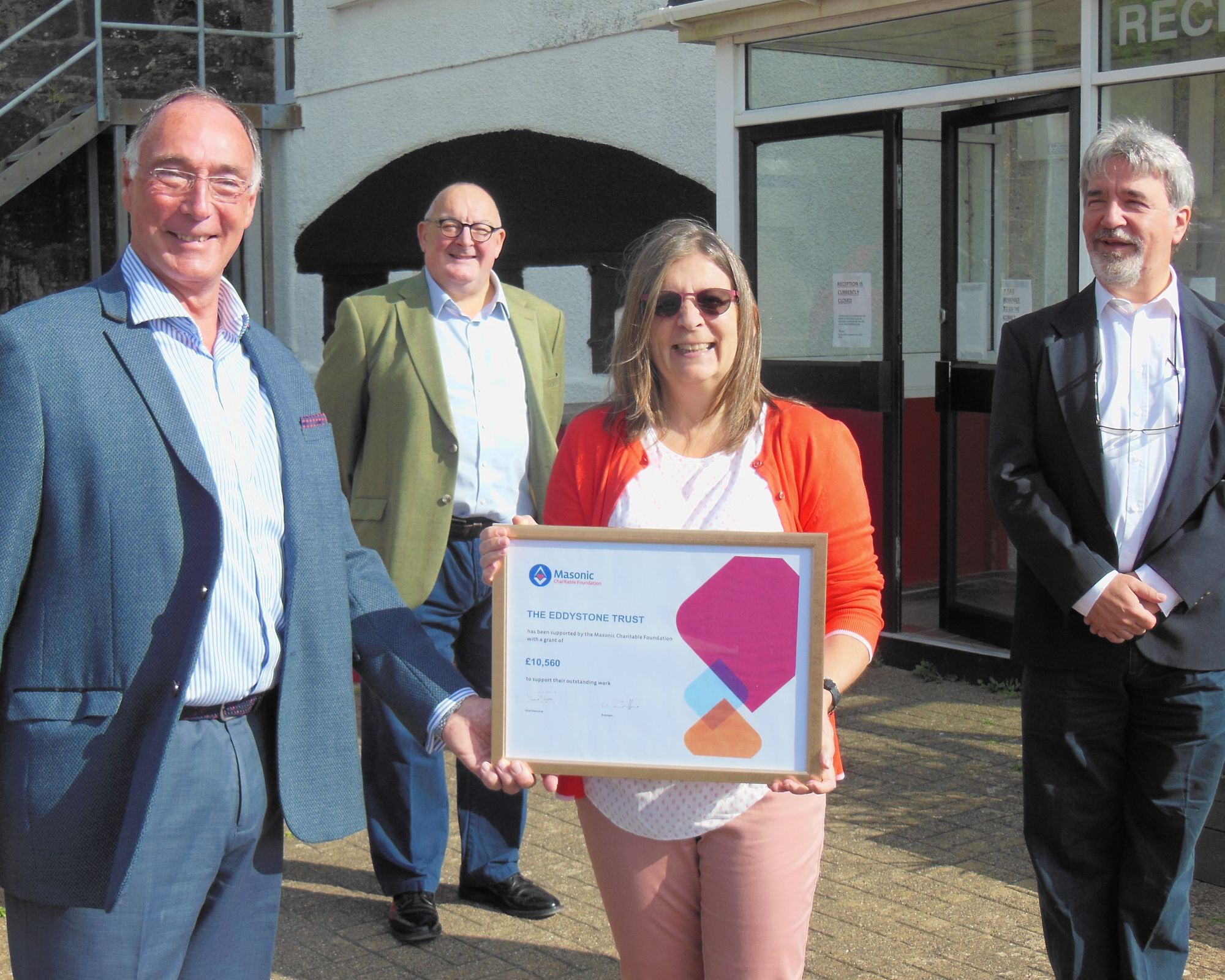 Devonshire Freemasons donate more than £10,000 to sexual health charity