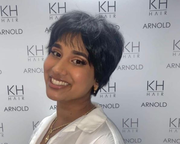 Aiesha Haque braves the salon chair for 15 inch charity chop