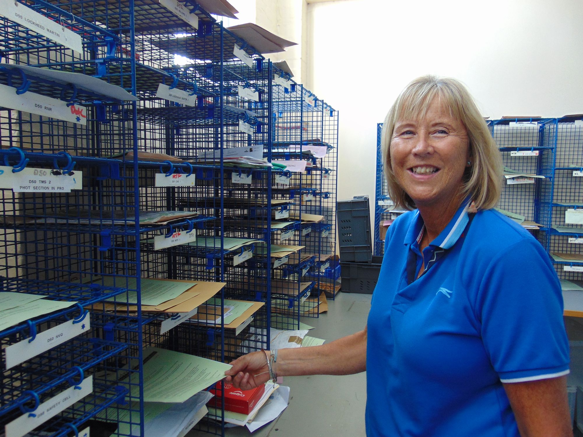 Mailroom Mandy retires from RNAS Culdrose after 17 years of service