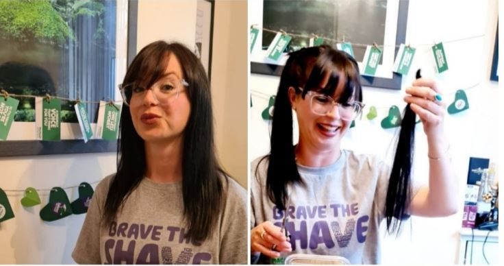 Workington woman 'braves the shave'