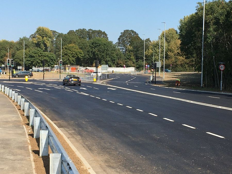 Completion of Harlow's Edinburgh Way road improvements designed to