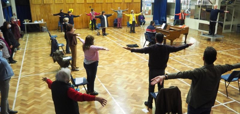 Hertford Choral Society is back in full voice at rehearsals