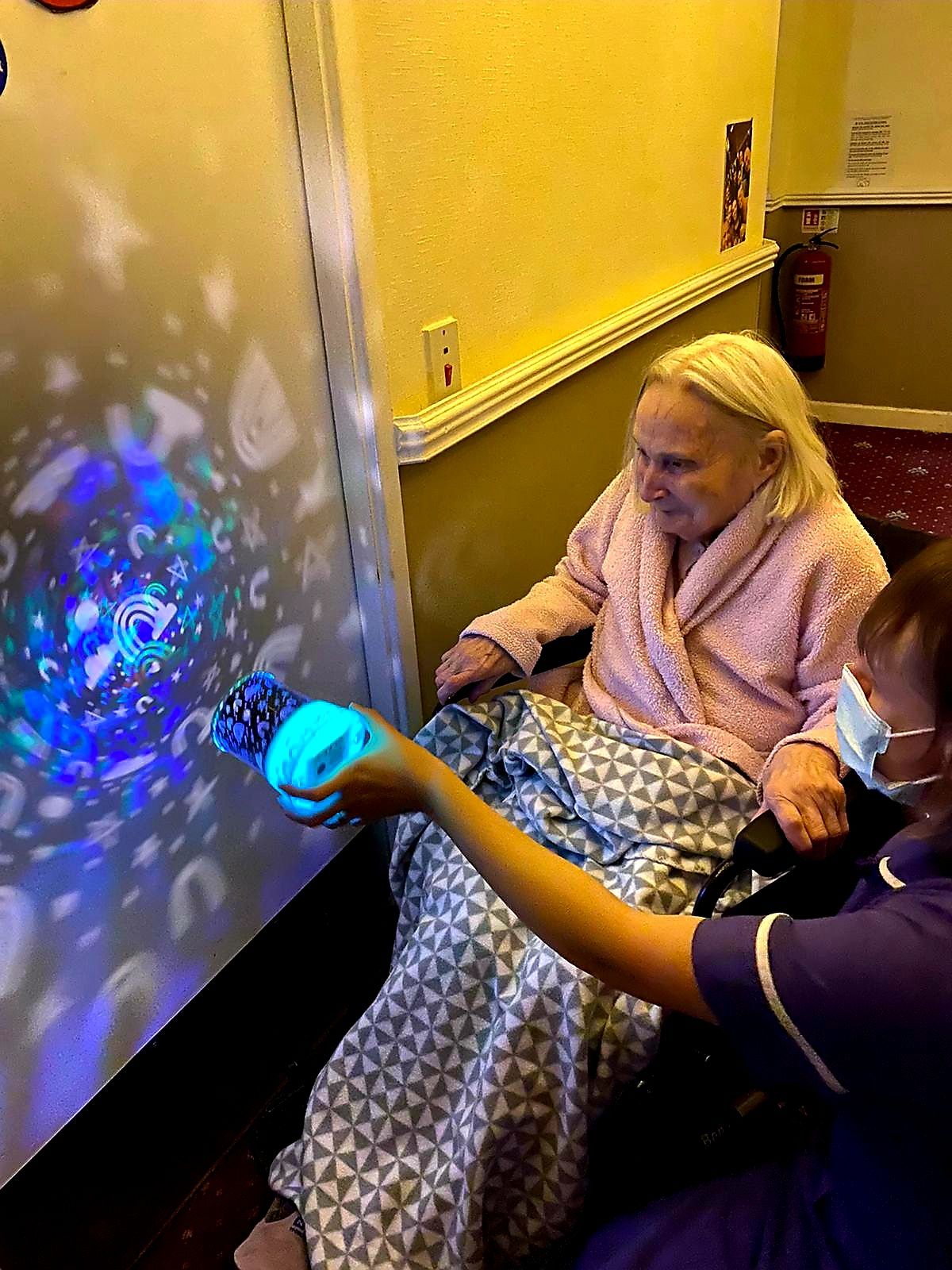 Care home residents enjoy illuminations at home