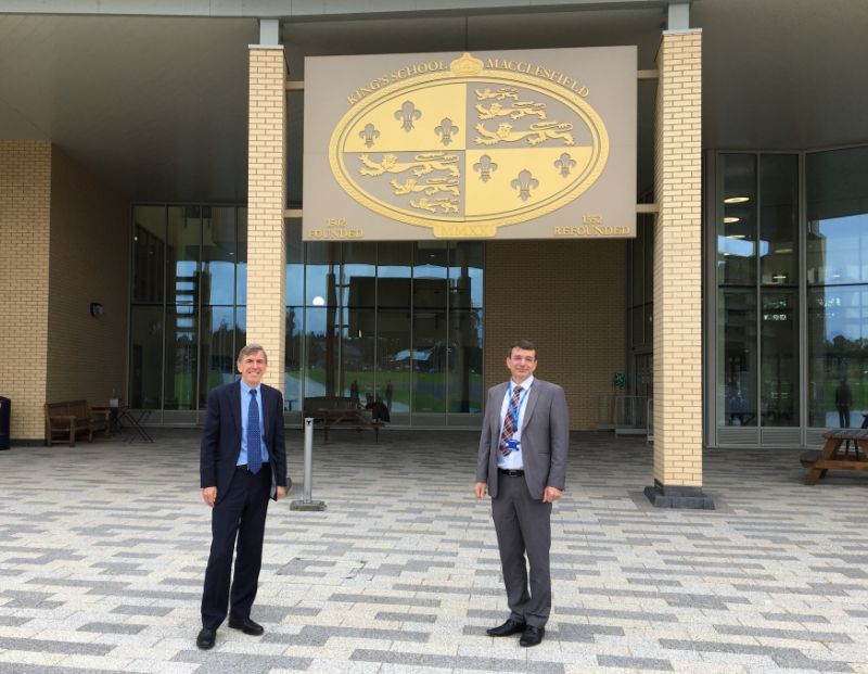 Macclesfield MP pays visit to new King's School campus