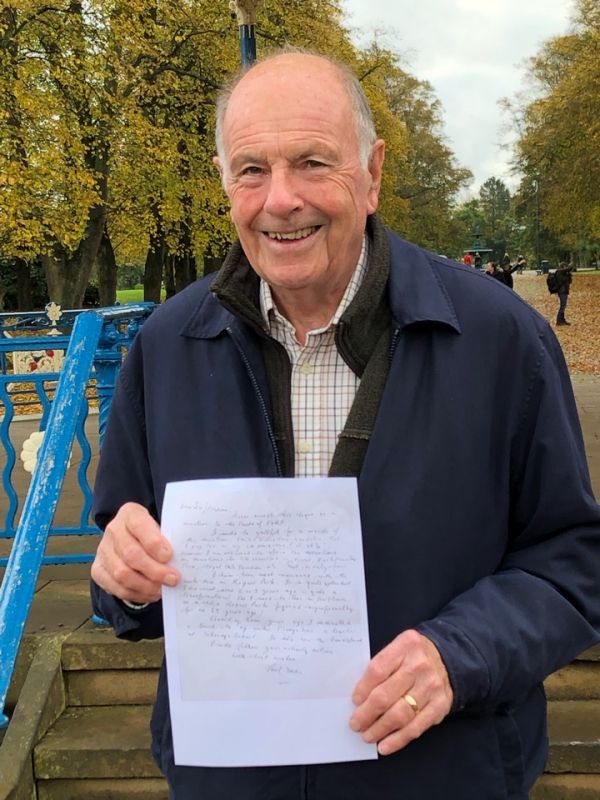 A letter from America to friends of Ropner Park charity Stockton