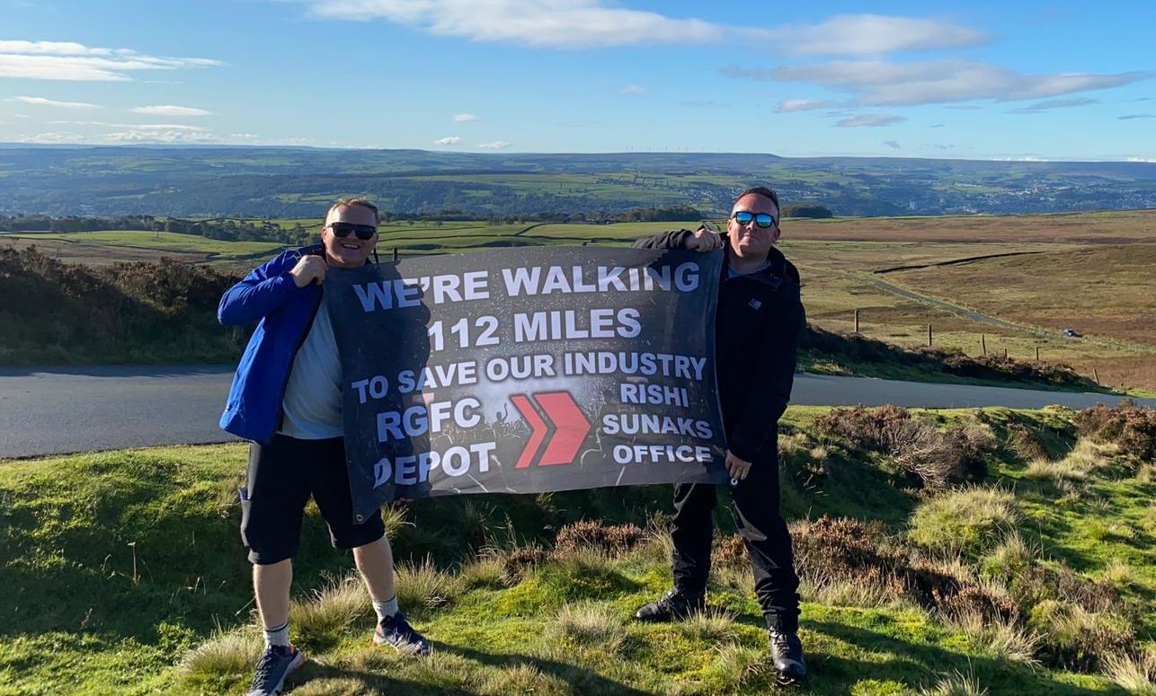 Food boss from Runcorn walks 112 miles to Chancellor's office only to find door locked