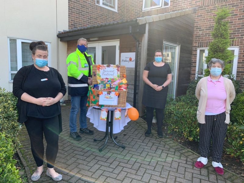 Durham care home donates to food bank