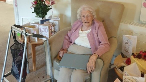 Swansea care home resident celebrates 100th birthday