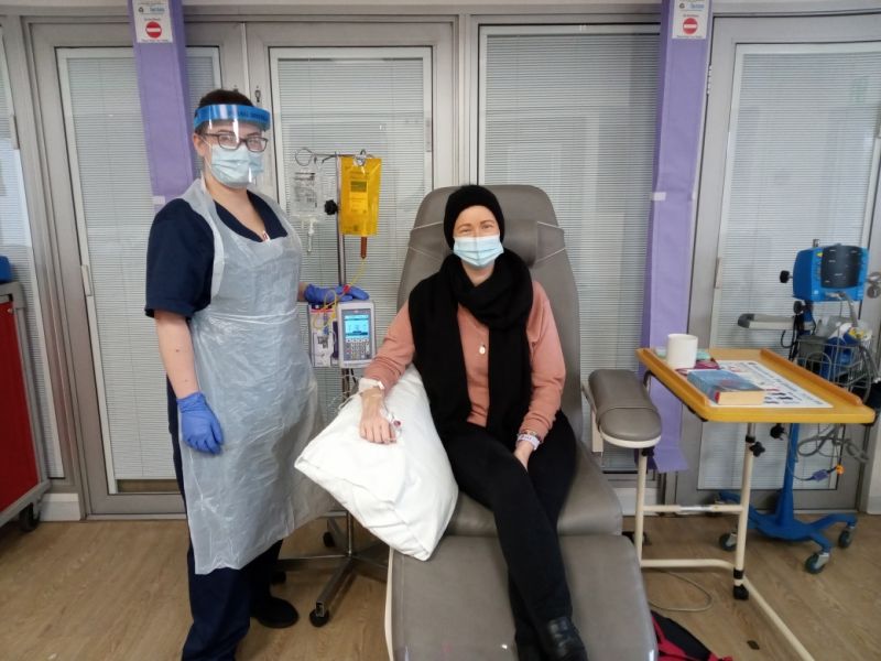 The Christie's mobile chemotherapy unit receives its first Salford patient