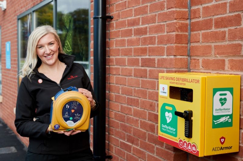 Saighton community receives defibrillator donation InYourArea Community