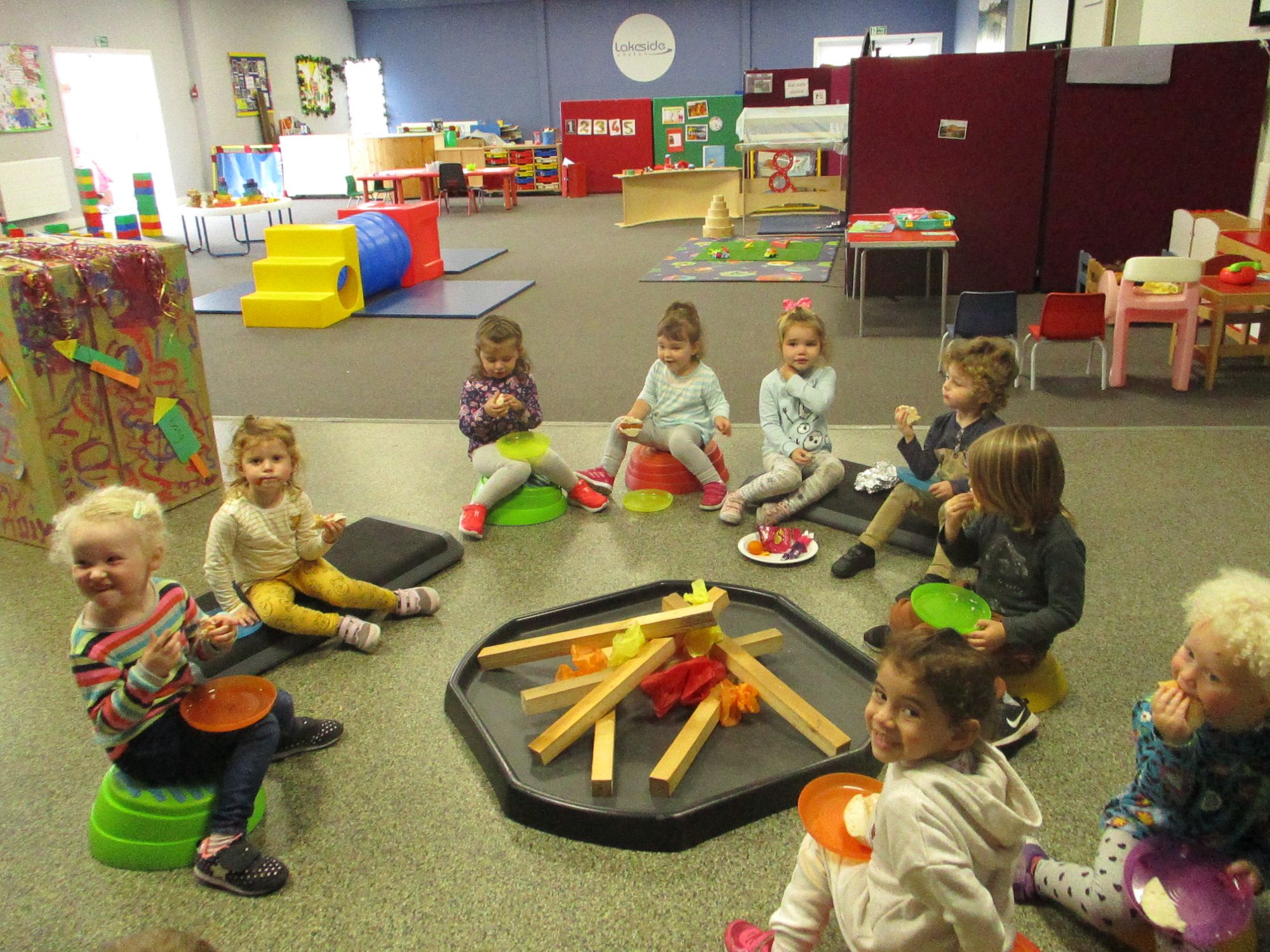 Youngsters from Lakeside Pre-School talk about staying safe in the lead up to Bonfire Night