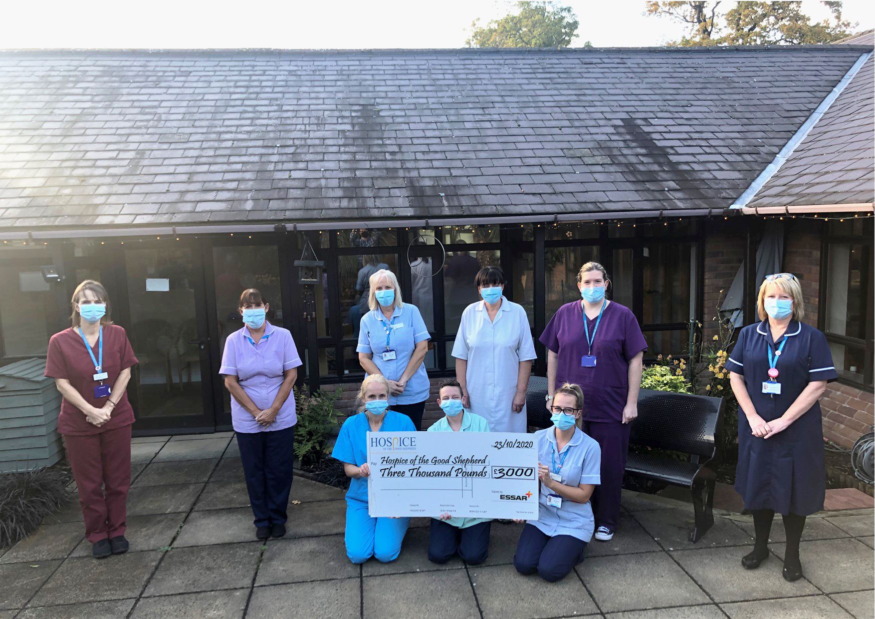 Essar safety milestone raises £3,000 for local hospice