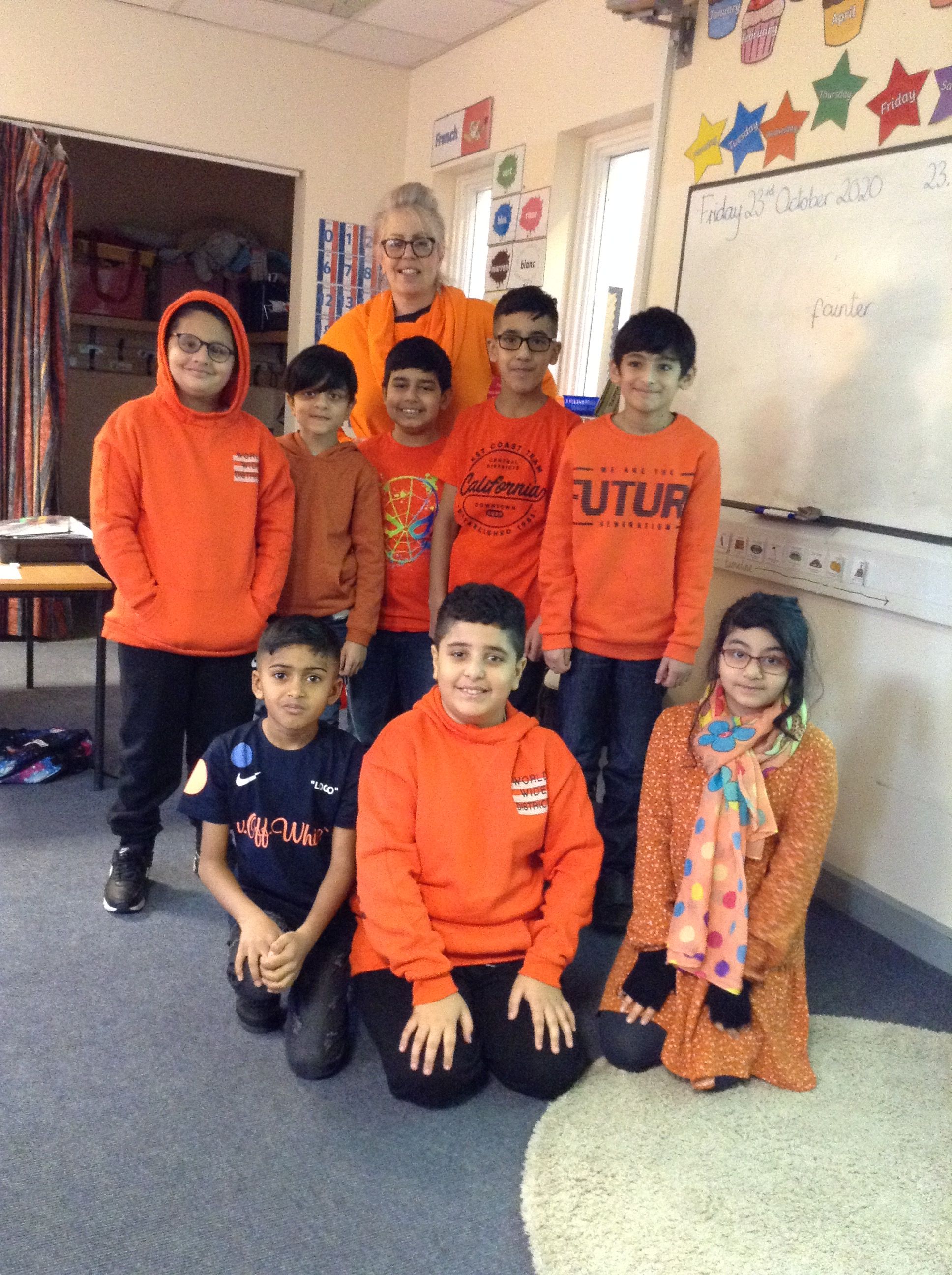 Oldham school's 'Outrageously Orange fun day' for Maggie's