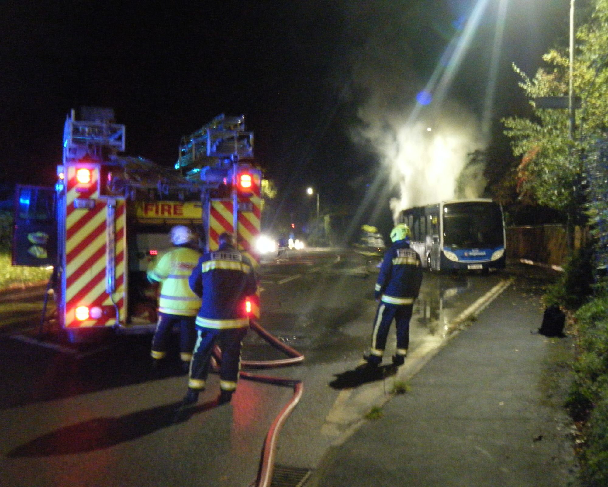 Passengers flee Stagecoach bus after it catches fire in Tiverton