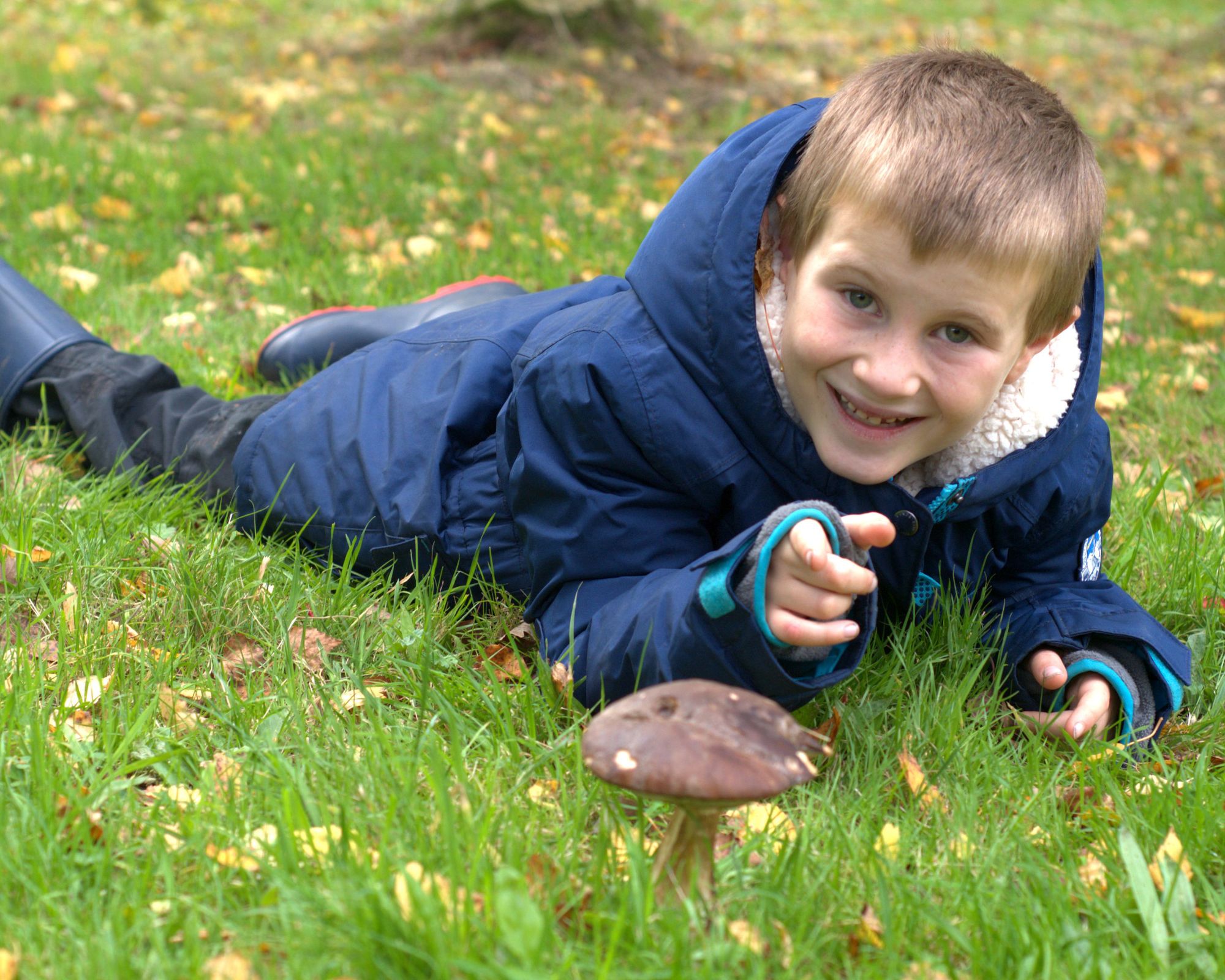 Eben shows off fungi finds and raises cash with book of Bampton mushrooms