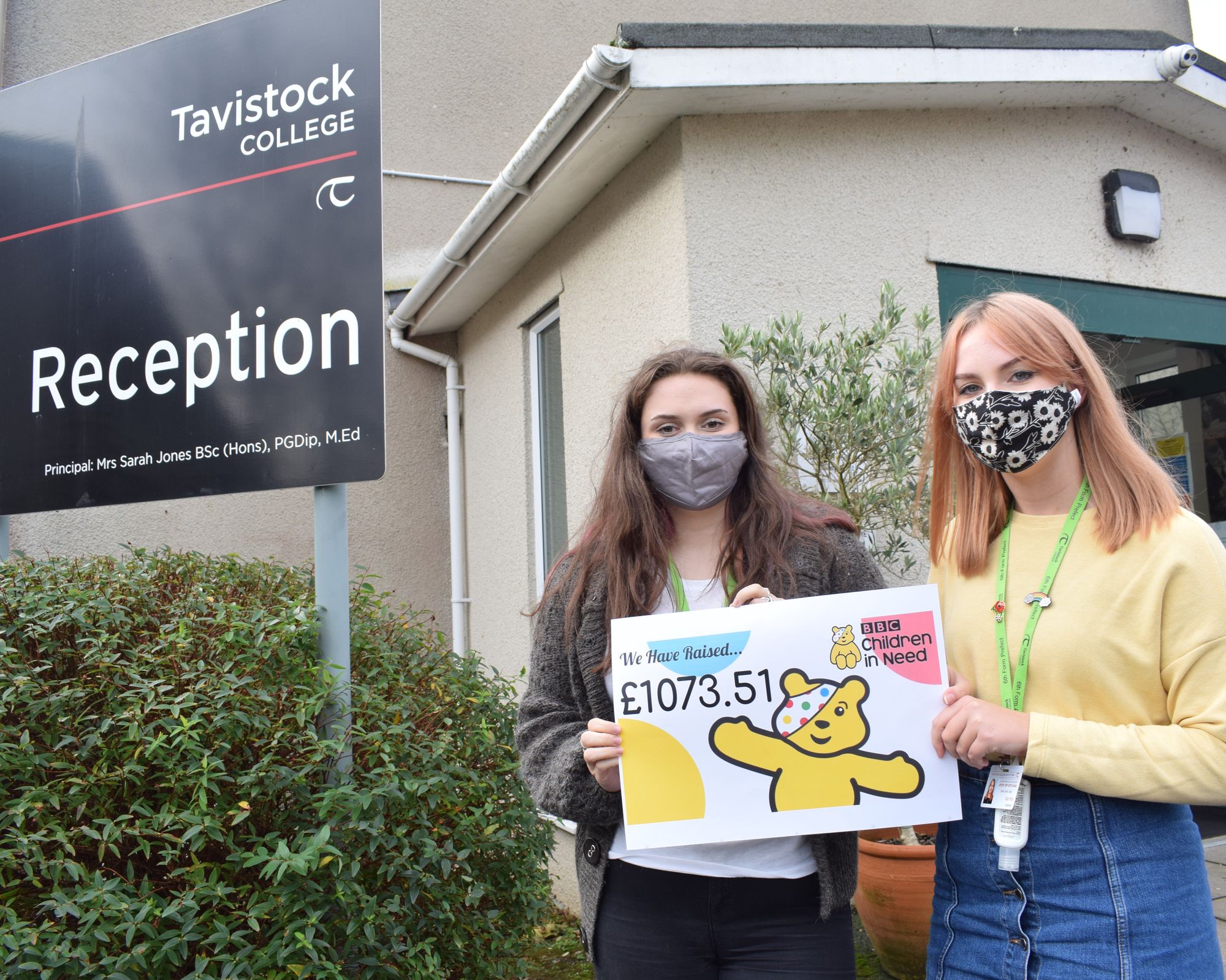 Tavistock students raise £1073 for Children in Need