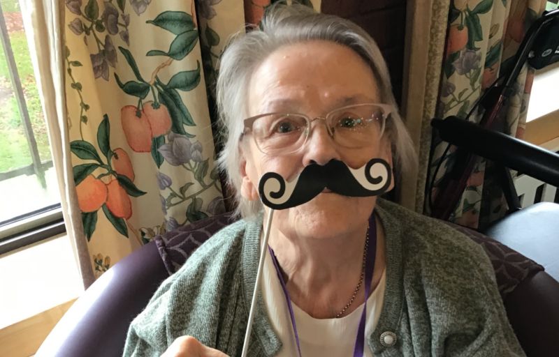 Residents and staff at Exeter care home support Movember