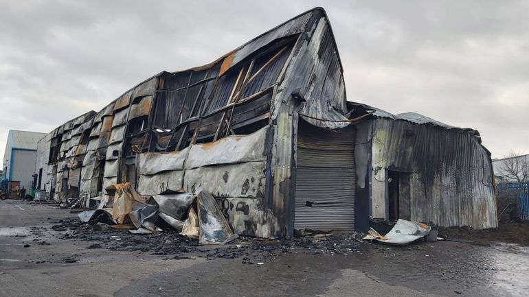 Tremorfa tyre shop plans new start after burning down in suspected arson