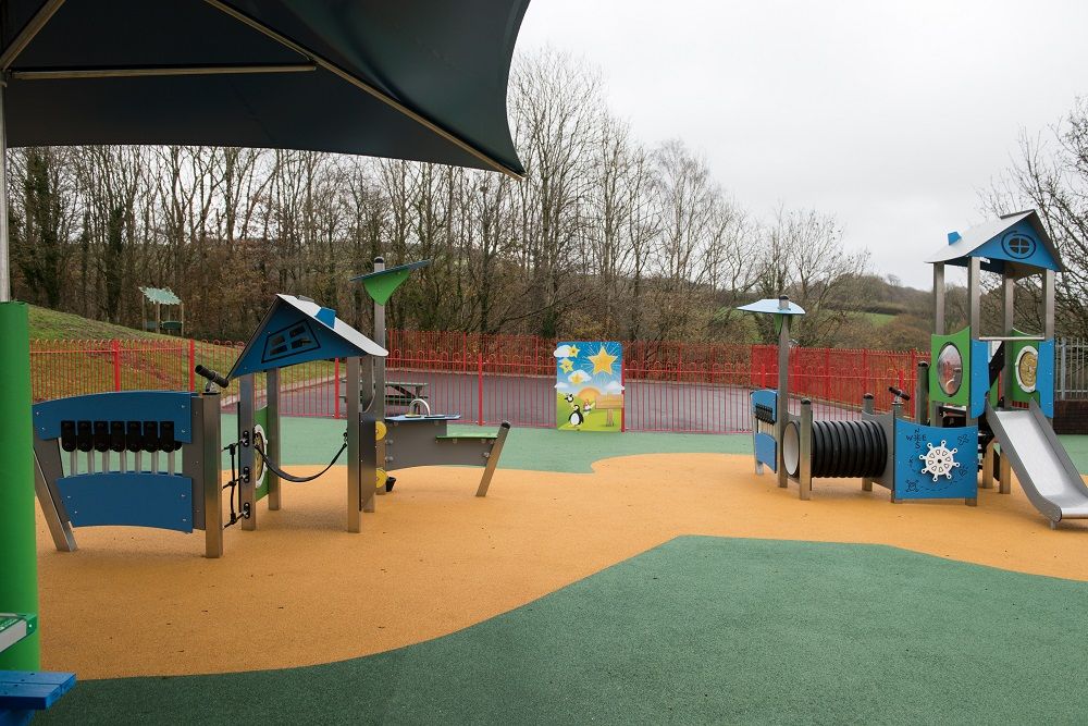 Family opens playground at Llanharan Primary dedicated to former pupil