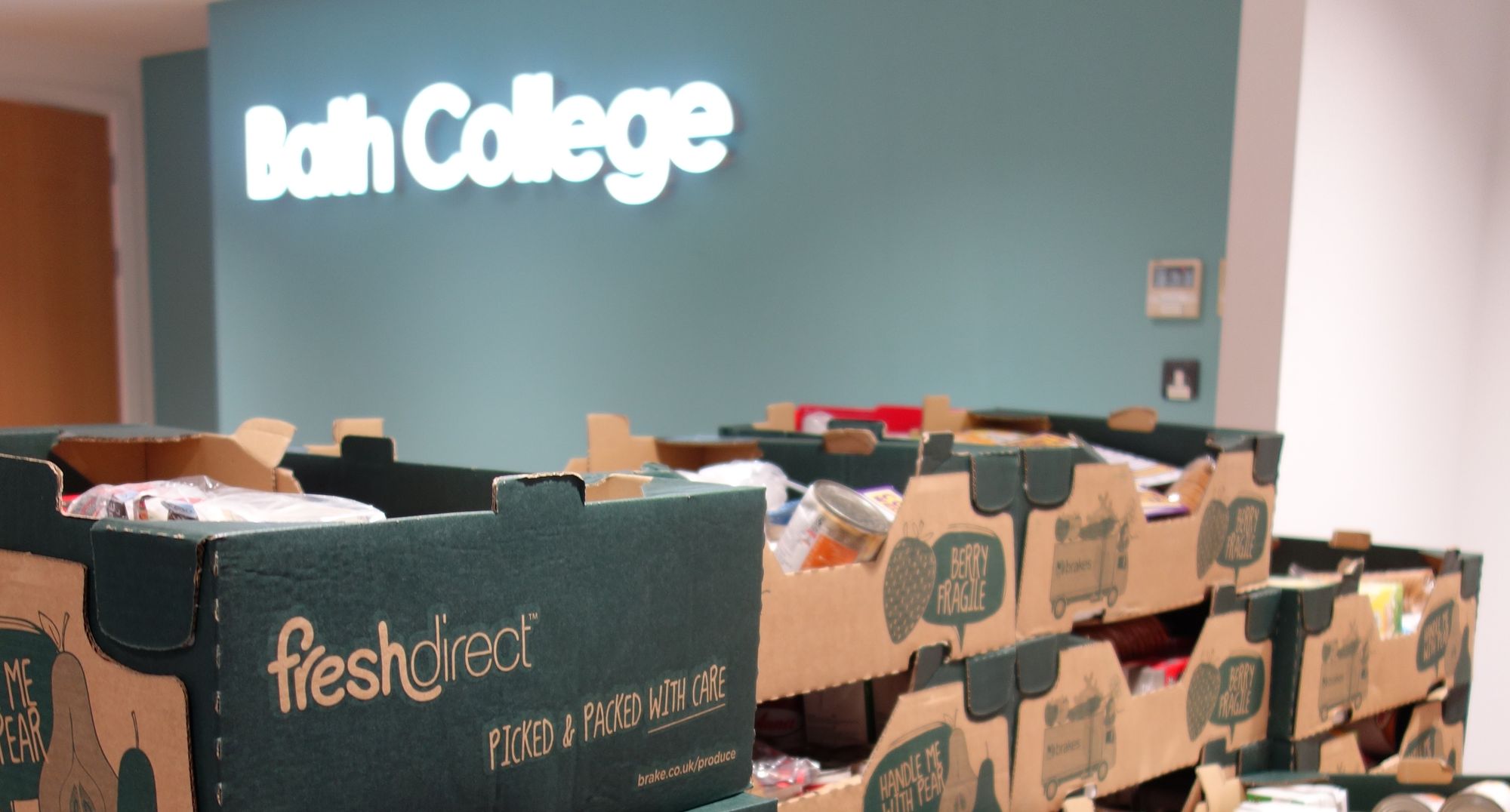 College keeps students and families fed this Christmas with community chest