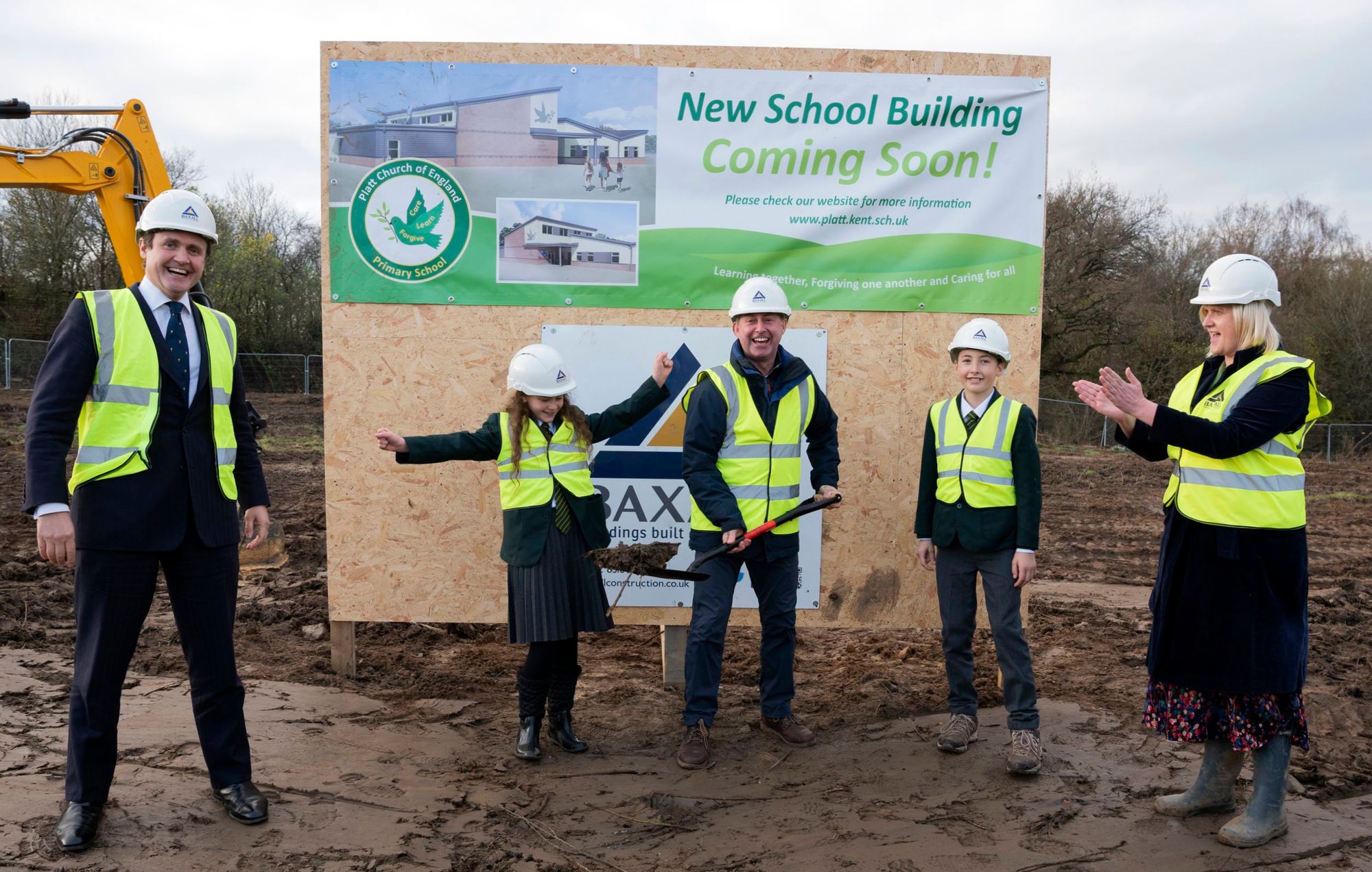 Ground breaking start for new Platt Primary School 