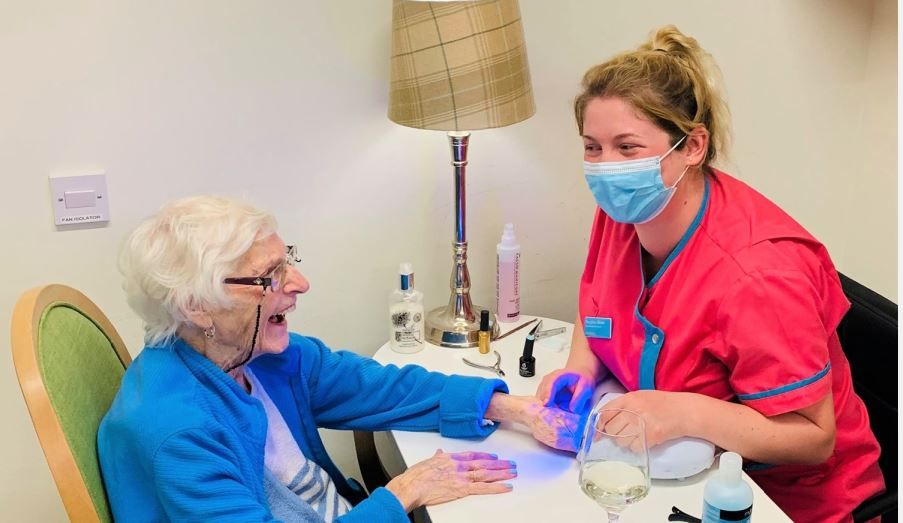Edinburgh care home residents enjoy pampering day