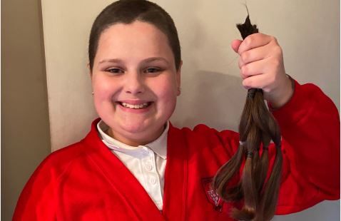 Dudley schoolgirl shaves head in memory of dad who died of a brain tumour