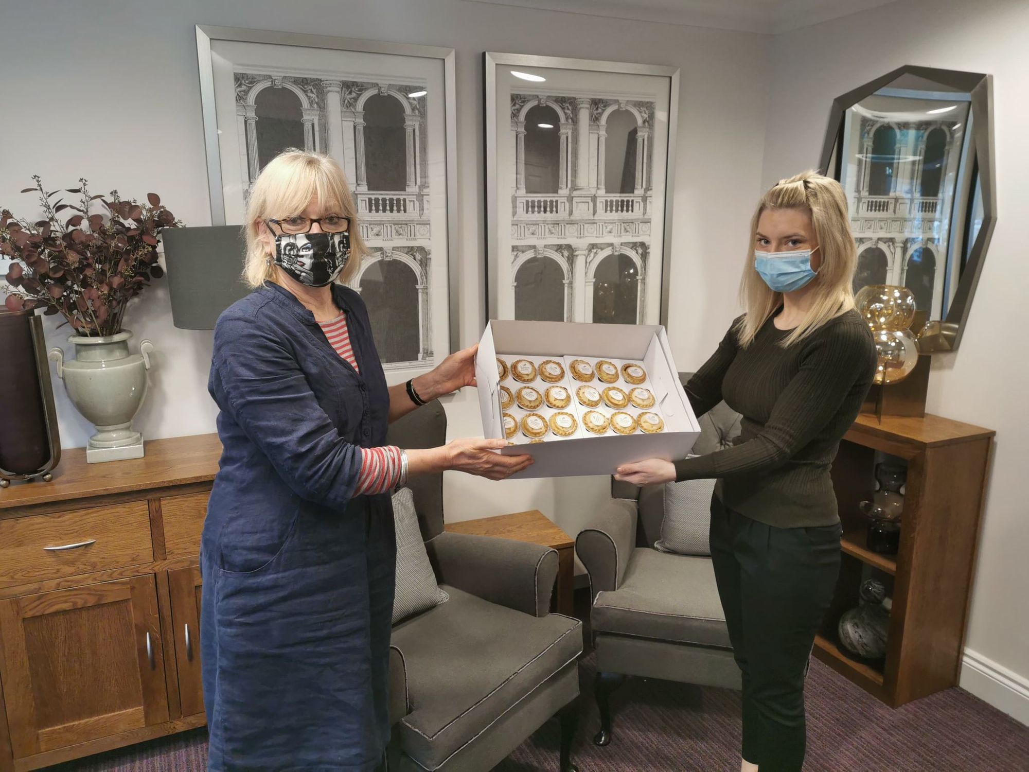 Wells care home delivers 200 mince pies to community