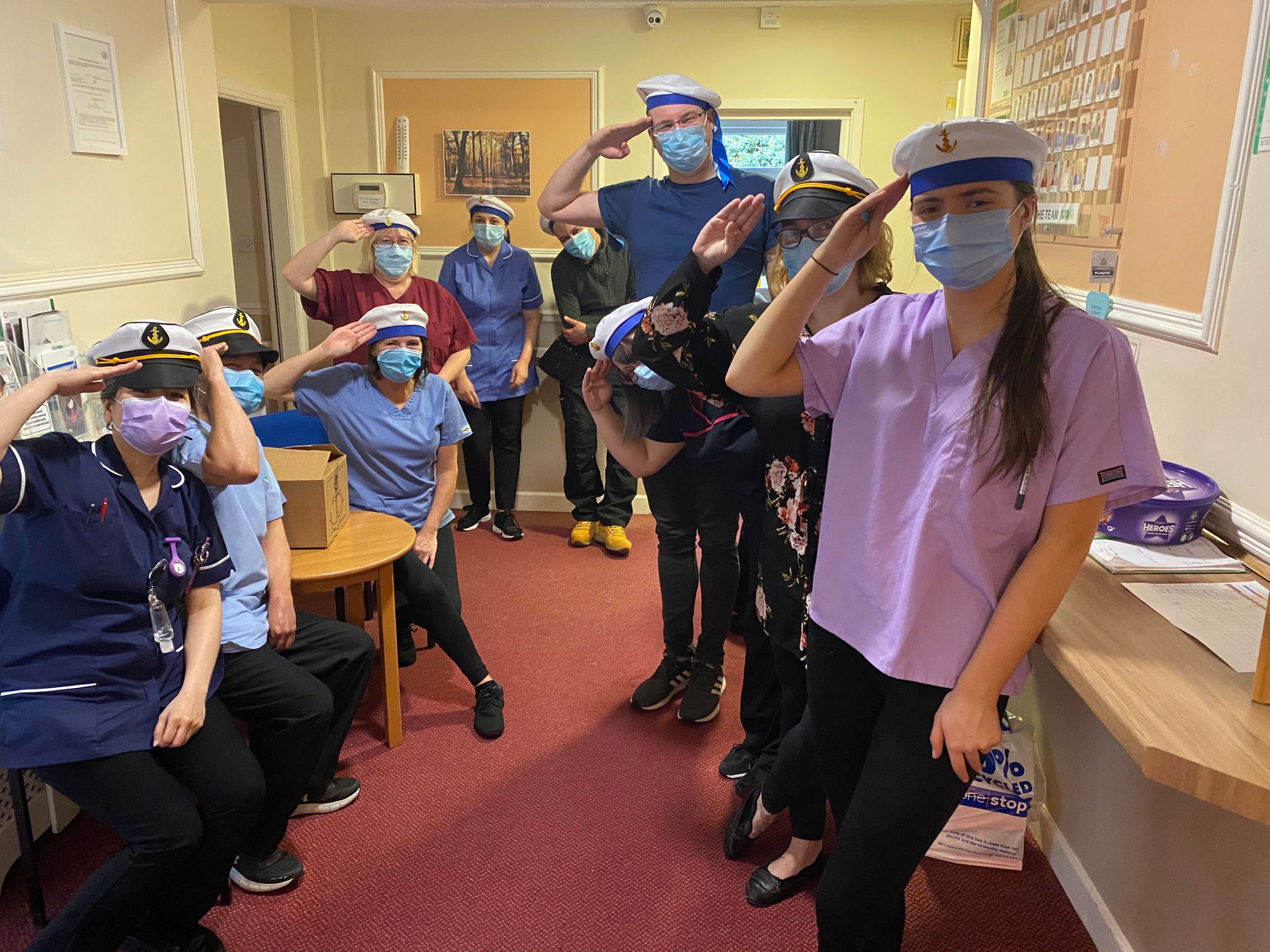 Stay at home blues cast off at care home with virtual vacation