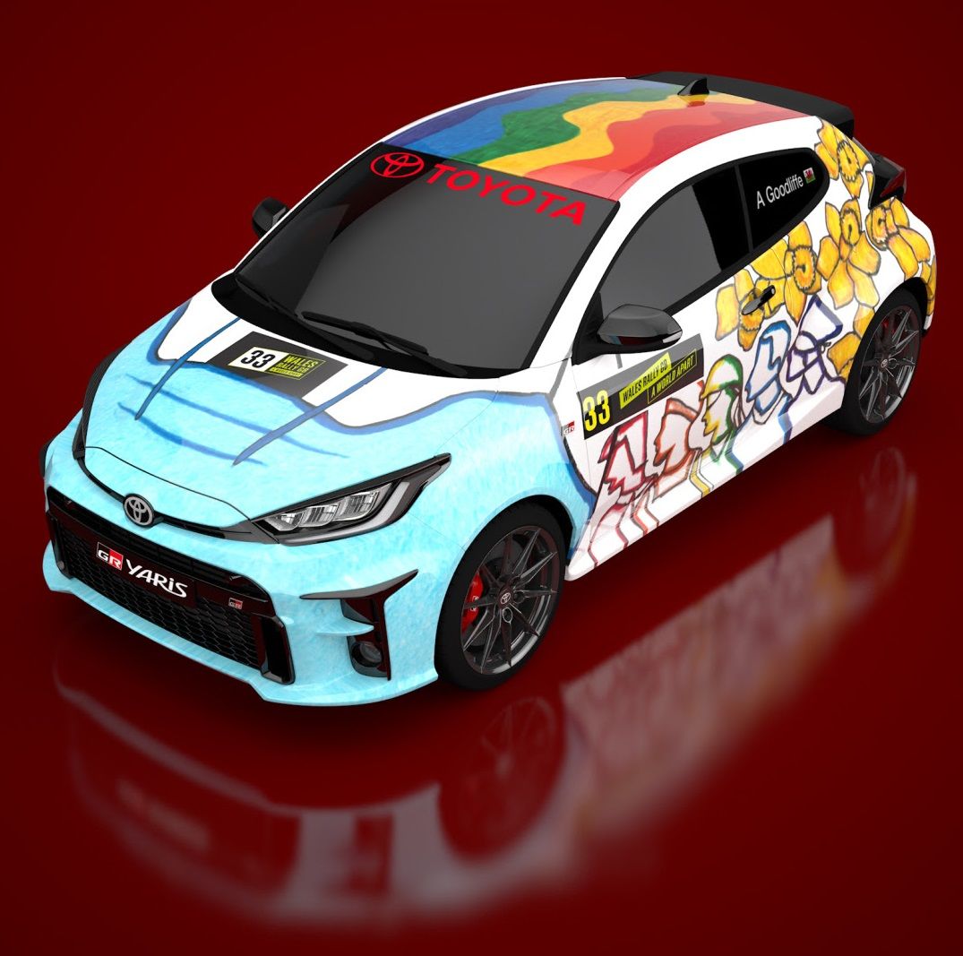 Cardiff schoolgirl wins school competition to design a rally car livery
