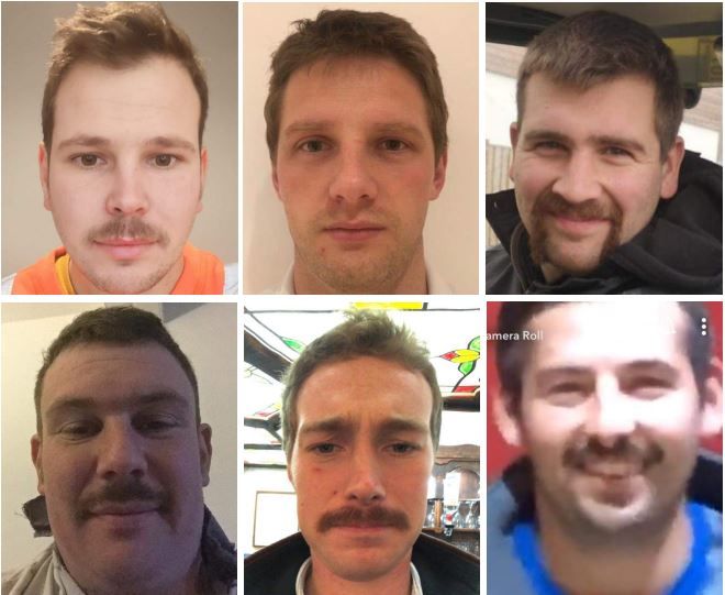 Movember challengers raise over £2,600 for Bronglais Hospital